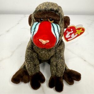 TY Beanie Baby Cheeks Plush Retired Orangutan